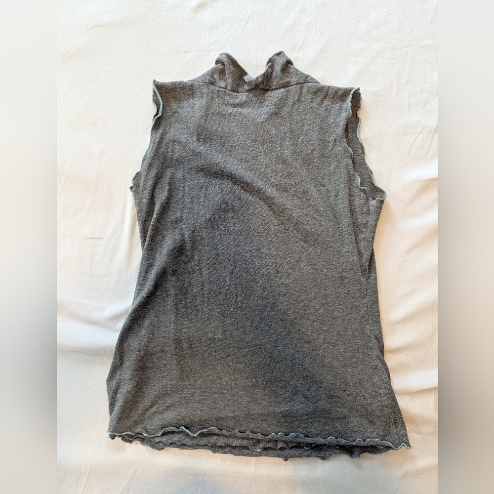 Brown & Green Ruffled Tank Top OS - Picture 5 of 6